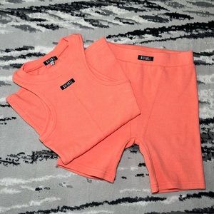 WNTRMSE, XS TOP, XS BOTTOMS, Coral color